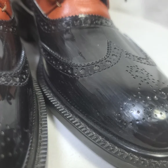 Vivienne Westwood Men's Lace Up Leather Brogue Rain Boots Size 7.5 (40 EU) - Picture 5 of 16